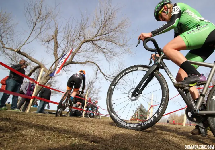 Clouse finished on two podiums at the 2018 Cyclocross National Championships. © D. Mable/ Cyclocross Magazine