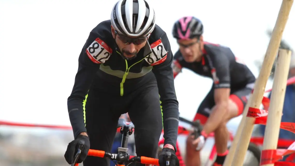 Emilio Cervantes had the right moves to win the Masters 55-59 race on Thursday. Masters 55-59. 2018 Cyclocross National Championships. © D. Mable/ Cyclocross Magazine