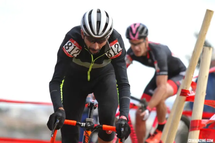 Emilio Cervantes had the right moves to win the Masters 55-59 race on Thursday. Masters 55-59. 2018 Cyclocross National Championships. © D. Mable/ Cyclocross Magazine