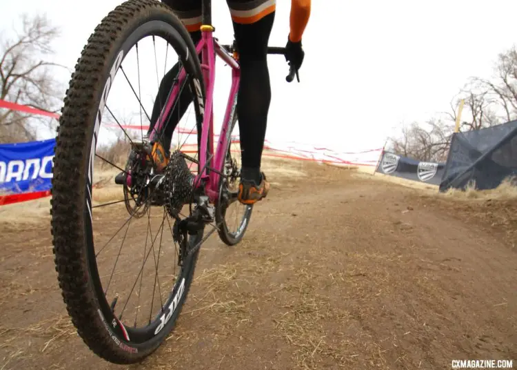 The big climb proved challenging during the first lap. Masters 35-39. 2018 Cyclocross National Championships. © D. Mable/ Cyclocross Magazine