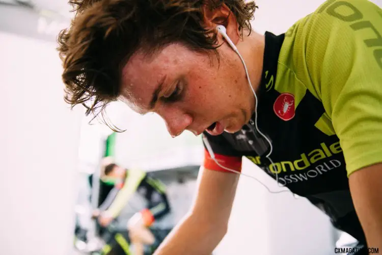 Pre-race focus. 2018 Cyclocross National Championships. © J. Curtes / Cyclocross Magazine