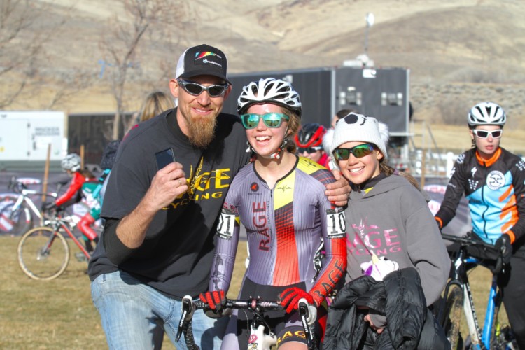 Keira Bond and her family went home happy from Reno. 2018 Cyclocross National Championships. © D. Mable/ Cyclocross Magazine
