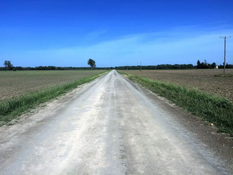 eastern Michigan farmland - flat and fast, enjoy it while you can. Photo courtesy of Coast to Coast Gravel Grinder