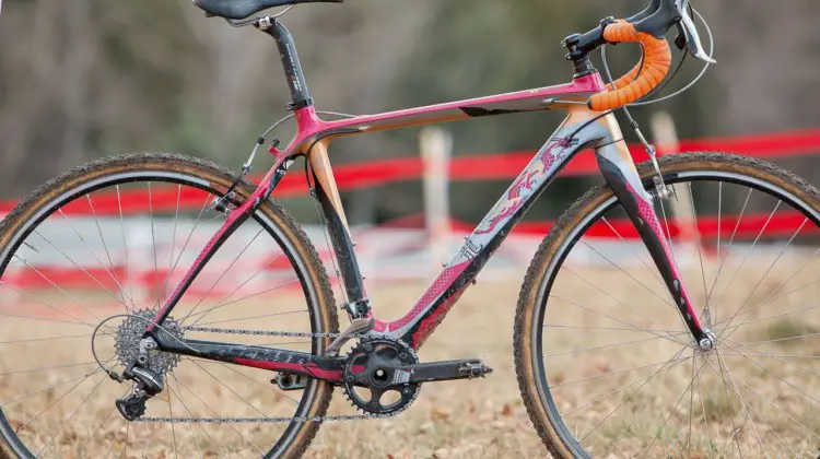 John Elgart's Masters 70-74 winning cyclocross bike. 2018 Cyclocross National Championships. © A. Yee / Cyclocross Magazine