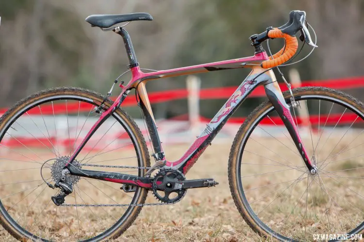 John Elgart's Masters 70-74 winning cyclocross bike. 2018 Cyclocross National Championships. © A. Yee / Cyclocross Magazine