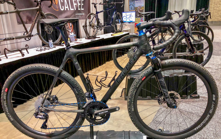 Craig Calfee has been building bikes with composites since the 1980's. Calfee Design offers custom bikes for just about any purpose imaginable. 2018 North American Handmade Bike Show. © Mike Taylor / Cyclocross Magazine