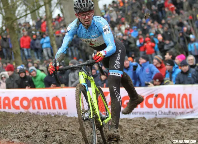 Michael van den Ham's season finished with a trip to Worlds. Elite Men. 2018 UCI Cyclocross World Championships, Valkenburg-Limburg, The Netherlands. © Bart Hazen / Cyclocross Magazine