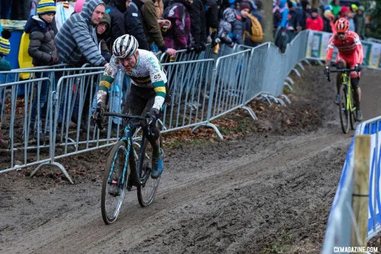 Garry Millburn did an impressive amount of European racing this season and finished 36th at Valkenburg-Limburg. Elite Men. 2018 UCI Cyclocross World Championships, Valkenburg-Limburg, The Netherlands. © Gavin Gould / Cyclocross Magazine