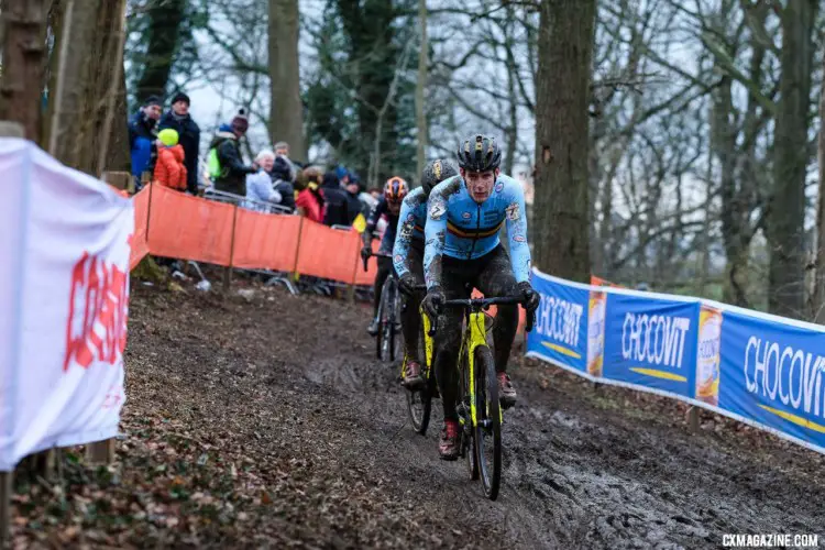 Daan Soete finished ninth for Belgium. Elite Men. 2018 UCI World Championships, Valkenburg-Limburg. © Gavin Gould / Cyclocross Magazine