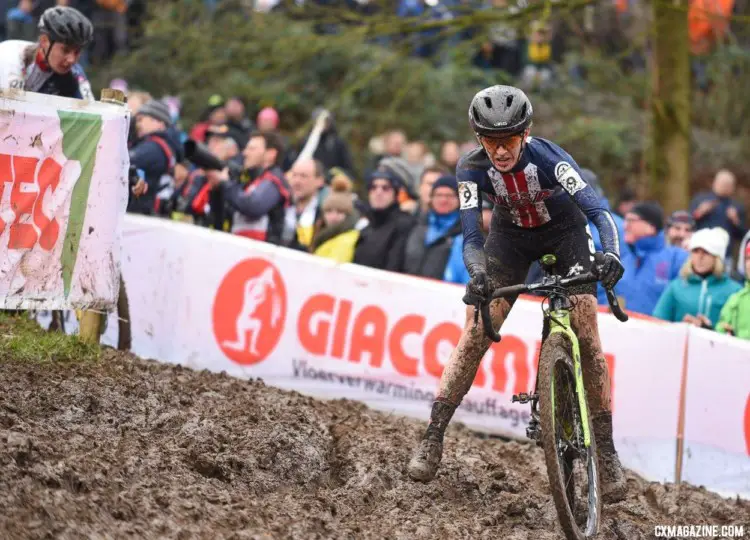 Kaitie Keough finished sixth on Saturday. 2018 UCI Cyclocross World Championships, Valkenburg-Limburg, The Netherlands. © Bart Hazen / Cyclocross Magazine