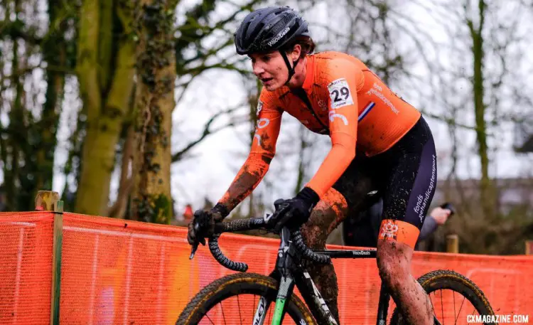 Marianne Vos raced her typical abbreviated 'cross season, but never really got it going as she usually does. Elite Women, 2018 UCI Cyclocross World Championships, Valkenburg-Limburg, The Netherlands. © Gavin Gould / Cyclocross Magazine