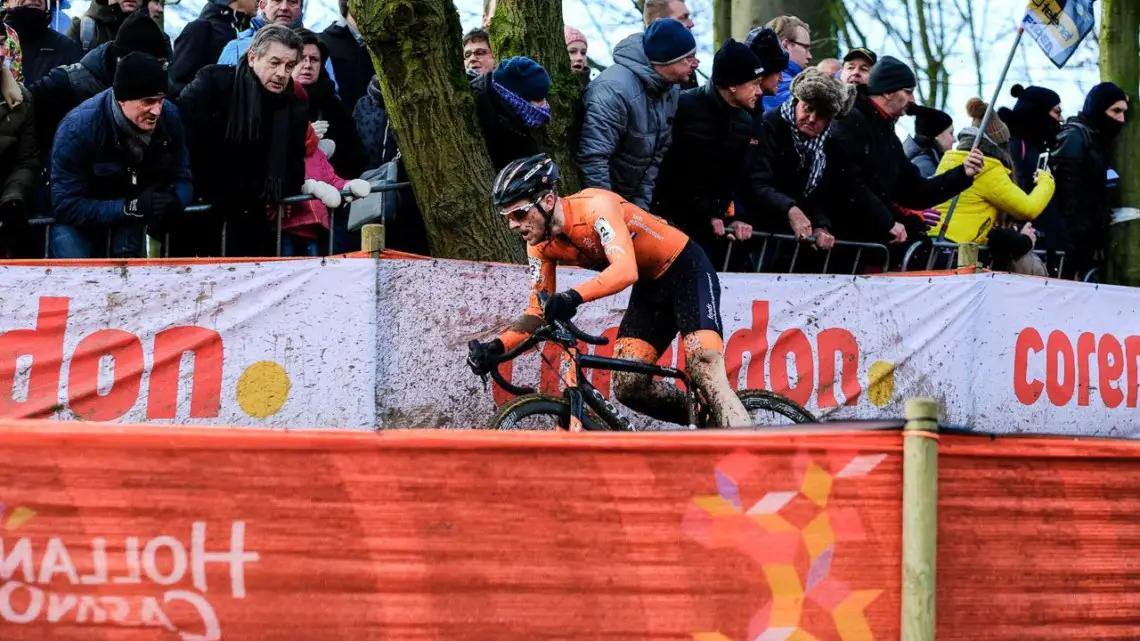 Sieben Wouters finished seventh for the Dutch team. U23 Men. 2018 UCI Cyclocross World Championships, Valkenburg-Limburg, The Netherlands. © Gavin Gould / Cyclocross Magazine