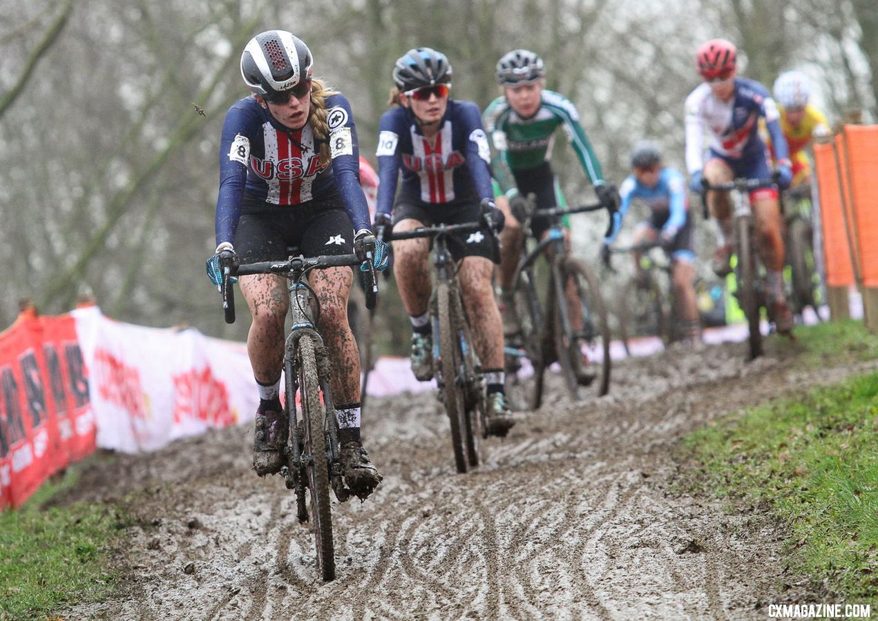 Katie Clouse was a member of the Worlds team in Valkenburg. 2018 UCI Cyclocross World Championships, Valkenburg-Limburg, The Netherlands. © Bart Hazen / Cyclocross Magazine