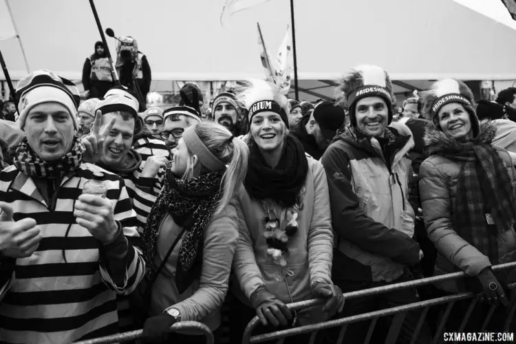 Both days of racing brought out impressive crowds in the cold, muddy conditions. 2018 Cyclocross World Championships, Valkenburg-Limburg. © Gavin Gould / Cyclocross Magazine