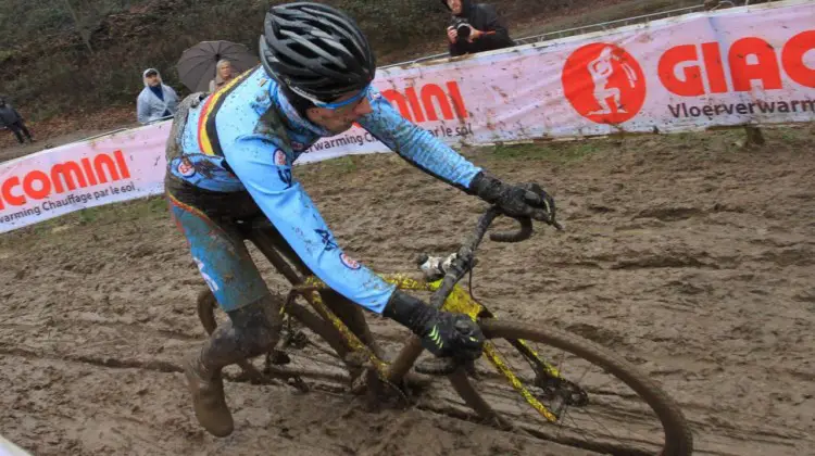 Dat rut. 2018 Valkenburg World Championships, Friday Course Inspection. © B. Hazen / Cyclocross Magazine