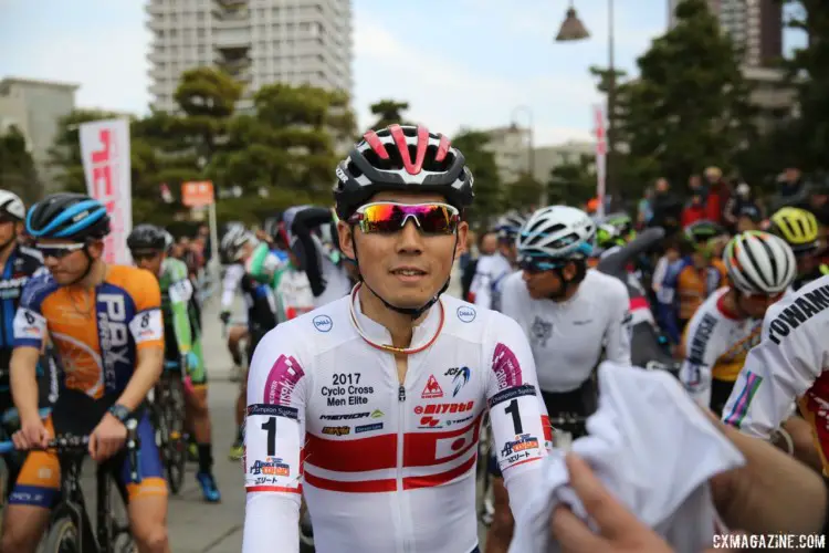 Kosaka Ko had bib one and went on to finish second. 2018 Tokyo Cyclocross. © So Isobe / Cyclocross Magazine