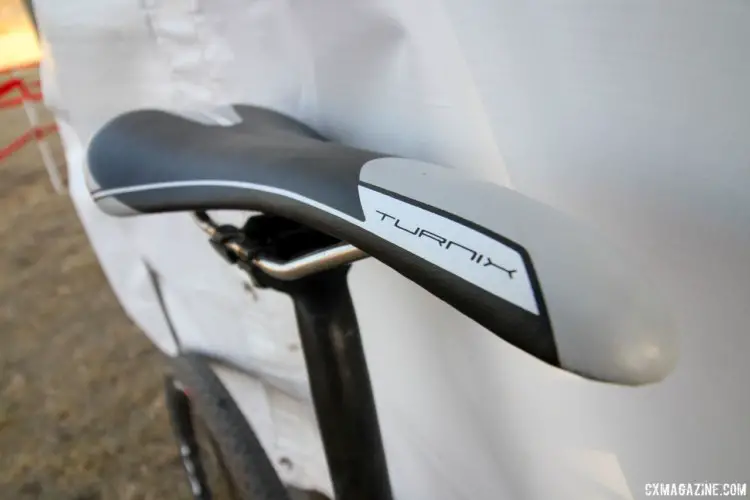 The PRO Turnix saddle is available in several models and has been used by other Shimano sponsored riders. Jake Wells' 2018 Nationals-Winning Singlespeed Scott Addict CX. © D. Mable / Cyclocross Magazine