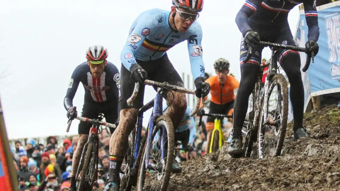 Laurens Sweeck bounced back to win at Parkcross Maldegem. 2018 UCI Cyclocross World Championships, Valkenburg-Limburg, The Netherlands. © Bart Hazen / Cyclocross Magazine