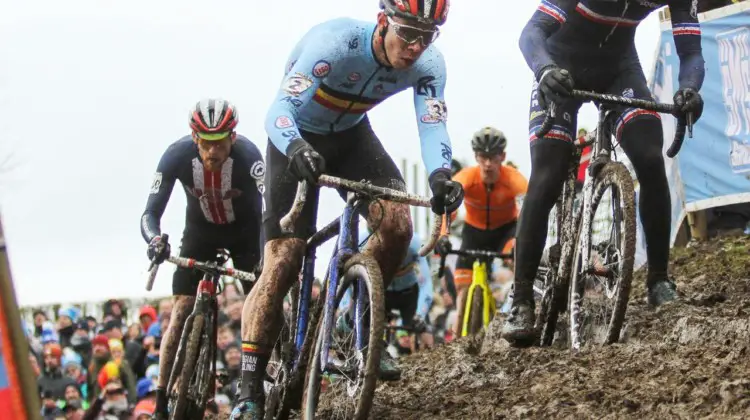 Laurens Sweeck bounced back to win at Parkcross Maldegem. 2018 UCI Cyclocross World Championships, Valkenburg-Limburg, The Netherlands. © Bart Hazen / Cyclocross Magazine