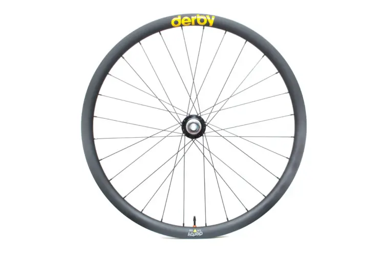 Derby's CX 23i rims are available in 24, 28 and 32 hole models. Derby CX 23i carbon tubeless wheels. © Cyclocross Magazine