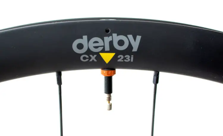 Raymond Scruggs started his own company to produce wide carbon rims. Derby CX 23i carbon tubeless wheels. © Cyclocross Magazine