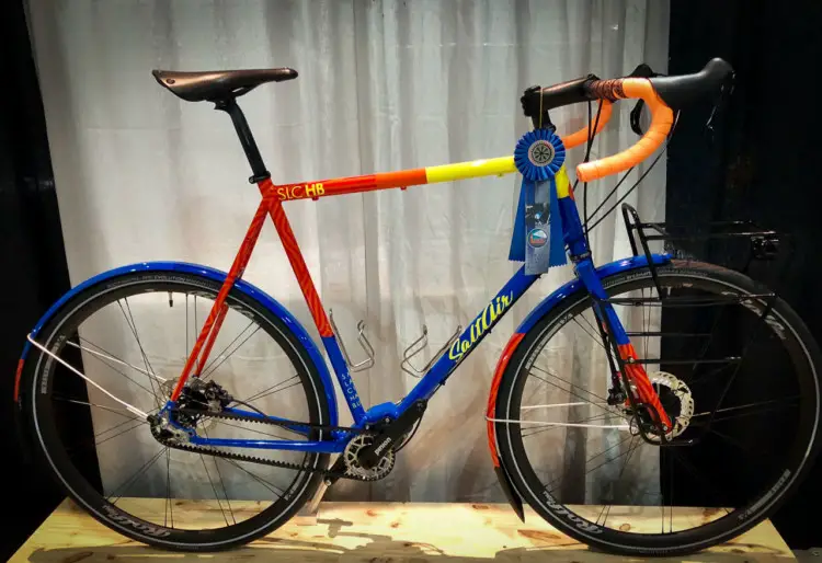 SaltAir won best city bike with this belt drive super commuter. 2018 North American Handmade Bike Show. © Mike Taylor / Cyclocross Magazine
