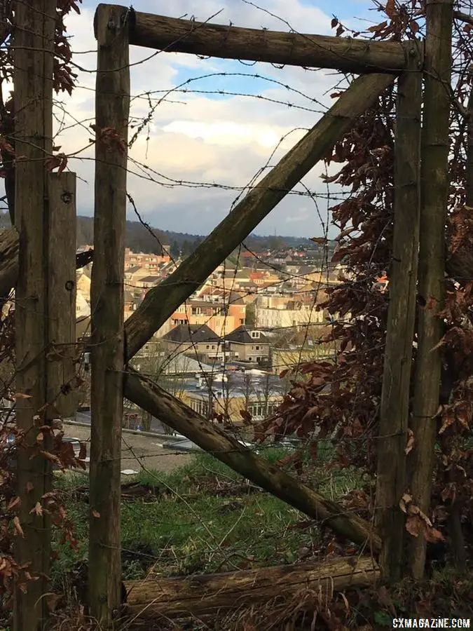 A look out at Valkenburg from atop the Cauberg. Corey Coogan Cisek rider diary. © C. Coogan Cisek / Cyclocross Magazine