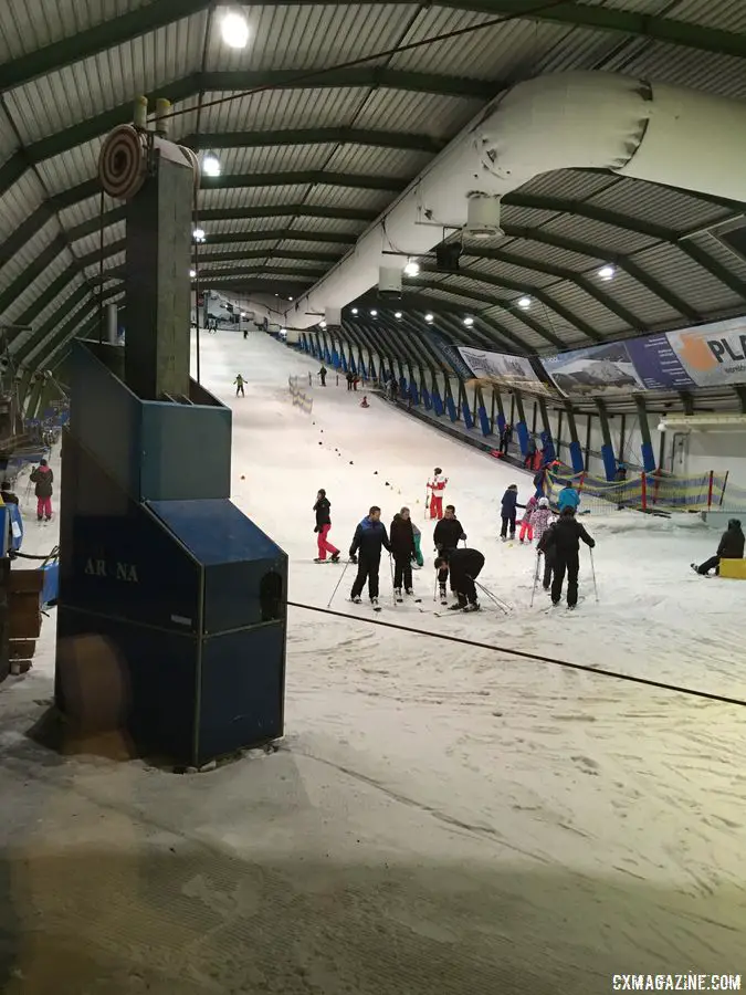 The indoor ski area was memorable. Rucphen, Corey Coogan Cisek Rider Diary. © C. Coogan Cisek / Cyclocross Magazine