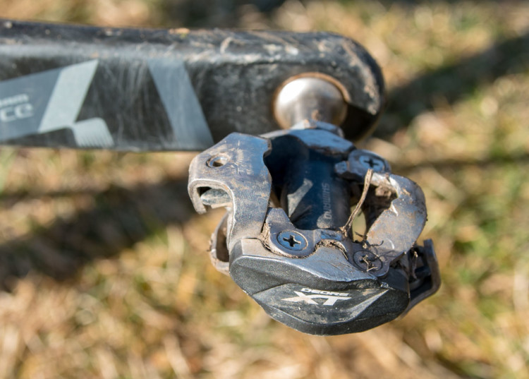 Crockell used Shimano XT PD-M8000 SPD pedals on her SRAM Force cranks. These pedals are a popular choice among amateur and pro racers. Hope Crockell's Junior 13-14 Ventana El Martillo CX, 2018 Cyclocross National Championships. © C. Lee / Cyclocross Magazine