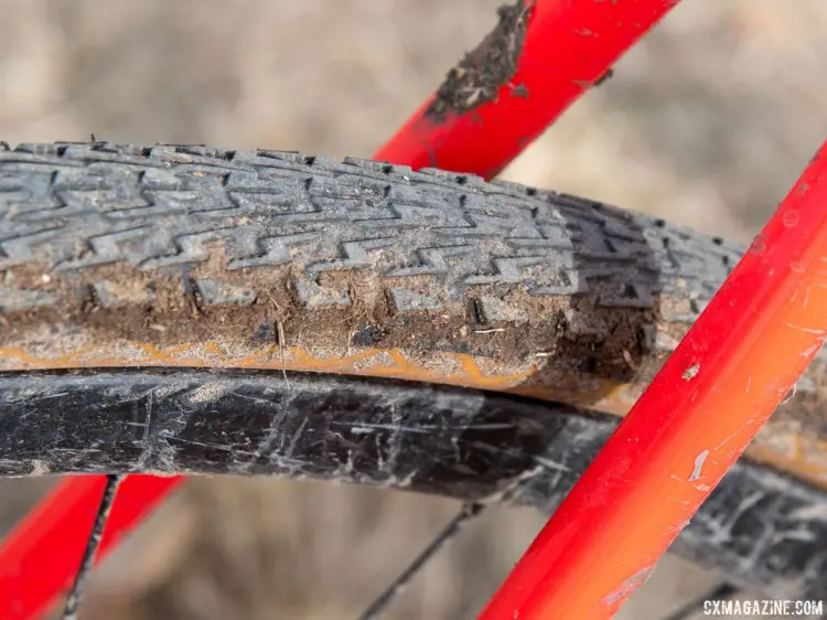 Blevins ran Specialized Tracer intermediate tires. Christopher Blevins' U23-Winning Specialized CruX. 2018 Cyclocross National Championships. © C. Lee / Cyclocross Magazine