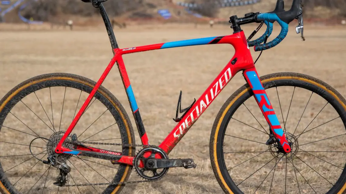 Chris Blevins' U23-Winning Specialized CruX. 2018 Cyclocross National Championships. © C. Lee / Cyclocross Magazine