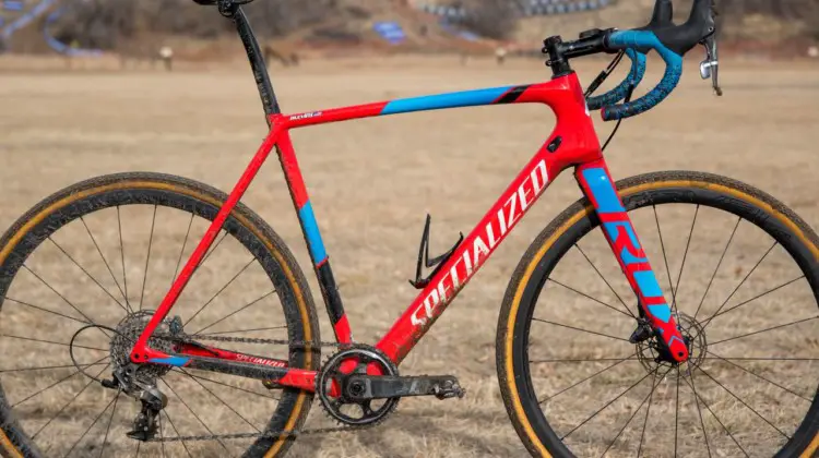 Chris Blevins' U23-Winning Specialized CruX. 2018 Cyclocross National Championships. © C. Lee / Cyclocross Magazine