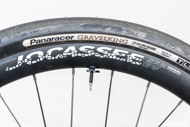 Boyd designed the 650b Jocassee wheelset for gravel grinding with high-volume tires. Boyd Jocassee 650b Carbon Tubeless Gravel Wheelset. © C. Lee / Cyclocross Magazine