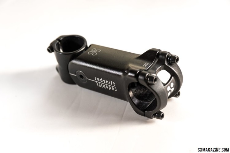 The Redshift stem does not stand out as a suspension stem. Our test model was 100mm long and weighed 280g. Redshift Sports ShockStop Suspension Stem. © Cyclocross Magazine