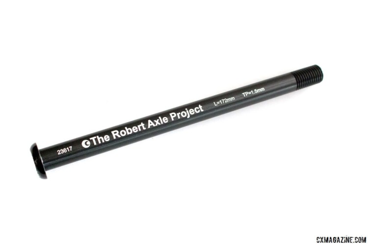 The Robert Axle Project offers lightweight Lightning Bolt-On thru axles for all major bikes and dropouts. The company's axles are also available for trailers and trainers. © Cyclocross Magazine