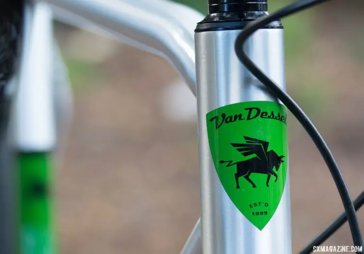 The 19-year-old company celebrates its newfound adulthood by returning to its roots and resurrecting an original. 2018 Van Dessel Country Road Bob singlespeed cyclocross / gravel bike. © Cyclocross Magazine