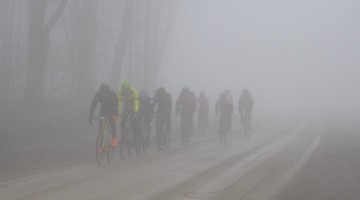 Saturday's race was a foggy affair. 2018 Ossian Giant Gravel Grinder. photo: courtesy