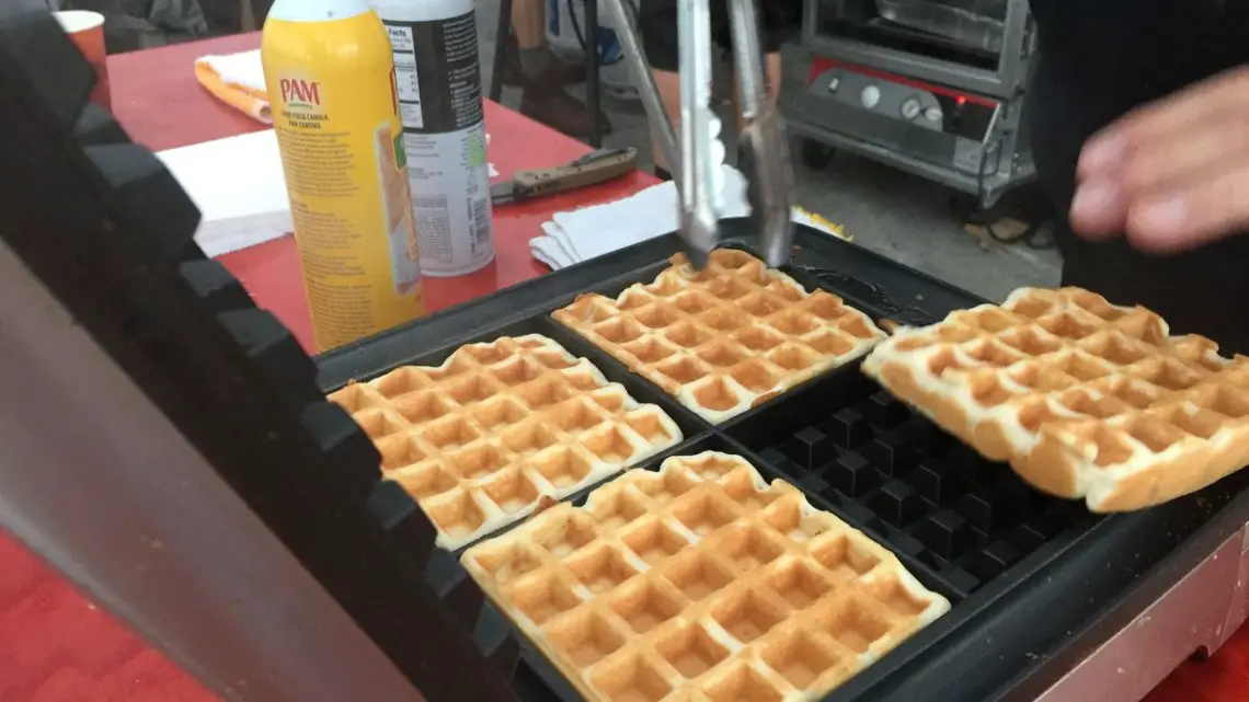 Waffles at the 2018 Belgian Waffle Ride. photo: Bob Fetherston