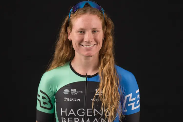 Lily Williams is racing road for Hagens Berman - Supermint in 2018. photo: Snowy Mountain Photography
