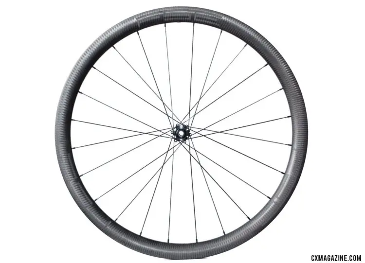 The $1,395 G40/30X carbon tubeless wheelset weighs 1,341g. FSE G40/30X carbon tubeless gravel wheels. © Cyclocross Magazine