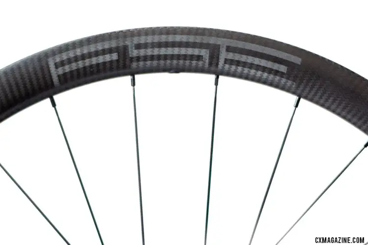 FSE makes its 40mm deep and 25mm internal width wheels using its filament spin method. FSE G40/30X carbon tubeless gravel wheels. © Cyclocross Magazine