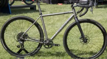 Litespeed Gravel has similar geometry to the Cherohala with slightly different tube guages, features and more tire clearance. Litespeed Cherohala and Gravel Bikes. 2018 Sea Otter Classic. © Cyclocross Magazine