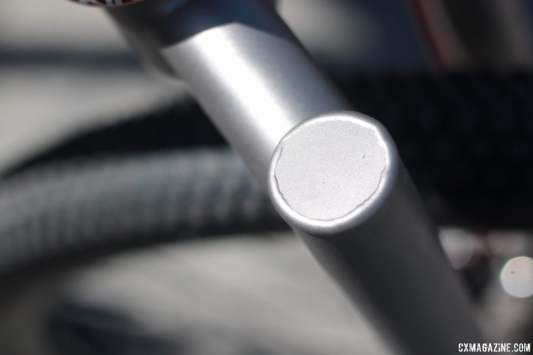 Merlin focuses on small batch, custom titanium bikes. Merlin Titanium Adventure Bike. 2018 Sea Otter Classic. © Cyclocross Magazine