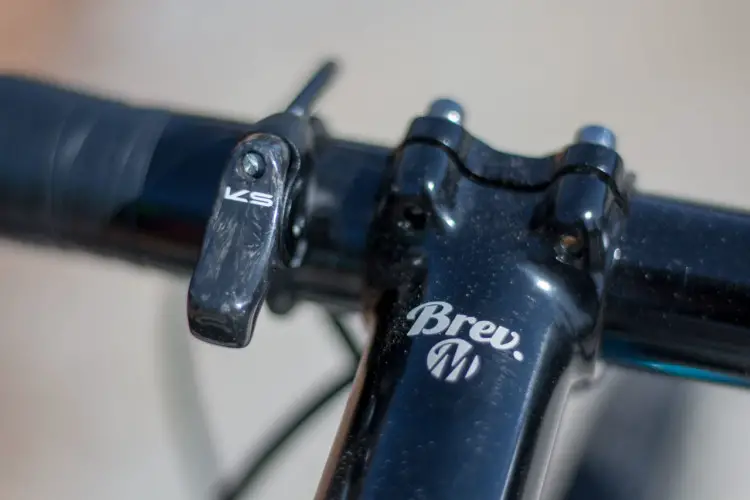 Ready to drop in? The top-mounted carbon KS dropper post lever is ready. Masi Bikes steel CXGR Supremo. 2018 Sea Otter Classic cyclocross and gravel new products. © Cyclocross Magazine