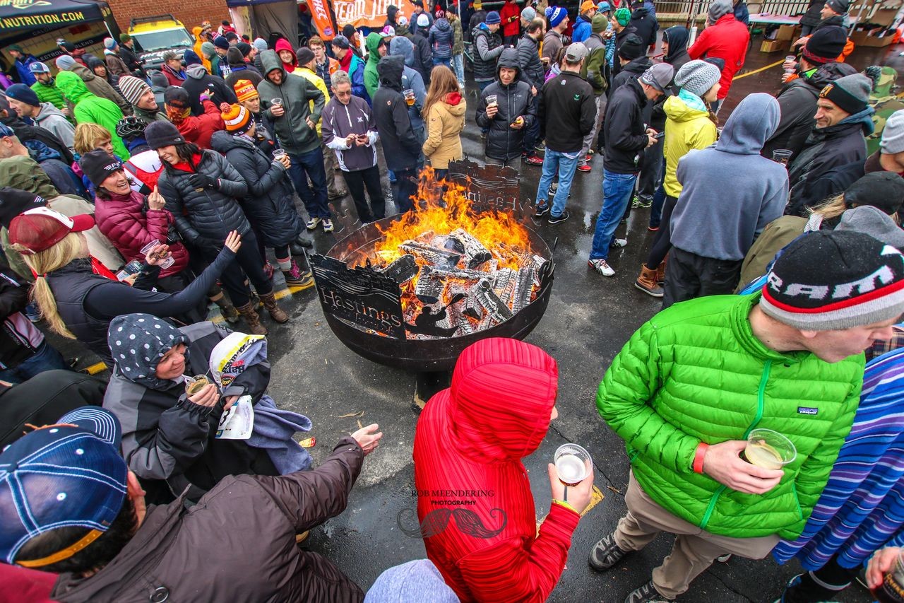 No matter the weather, the Barry-Roubaix is a party. Barry-Roubaix gravel race. photo: Rob Meendering