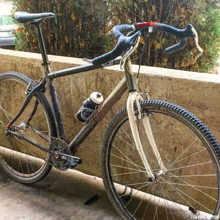 Jon Severson's custom Tessier Cycles bike from the Monument, CO company is an example of a dirt drop, wide tire monster cross bike. Jon Severson Monster Cross Column. photo: courtesy