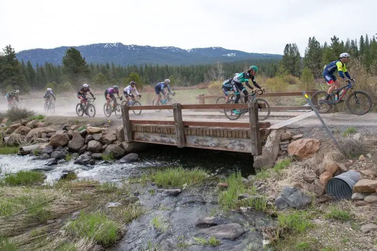 Peter Sagan brought some of his Bora-Hansgrohe teammates along for the ride. 2018 Sagan Dirt Fondo. © Jonathan Devich / epicimages.us