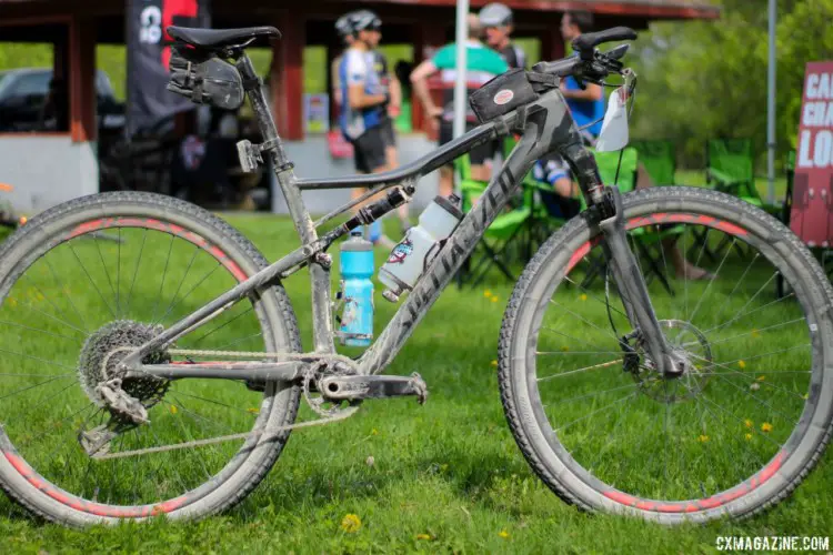 Rob Chose went full suspension on a Specialized Epic at the 2018 Almanzo 100 gravel race. Rob Chose's Almanzo 100 Specialized Epic. © Cyclocross Magazine