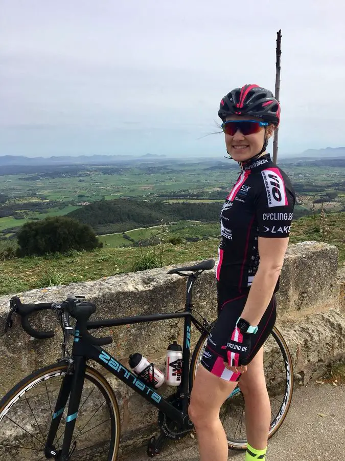 Elle Anderson, seen here during her team training camp in Mallorca, is heading into her second season with her Milwaukee - Alpha Motorhomes team. photo: courtesy