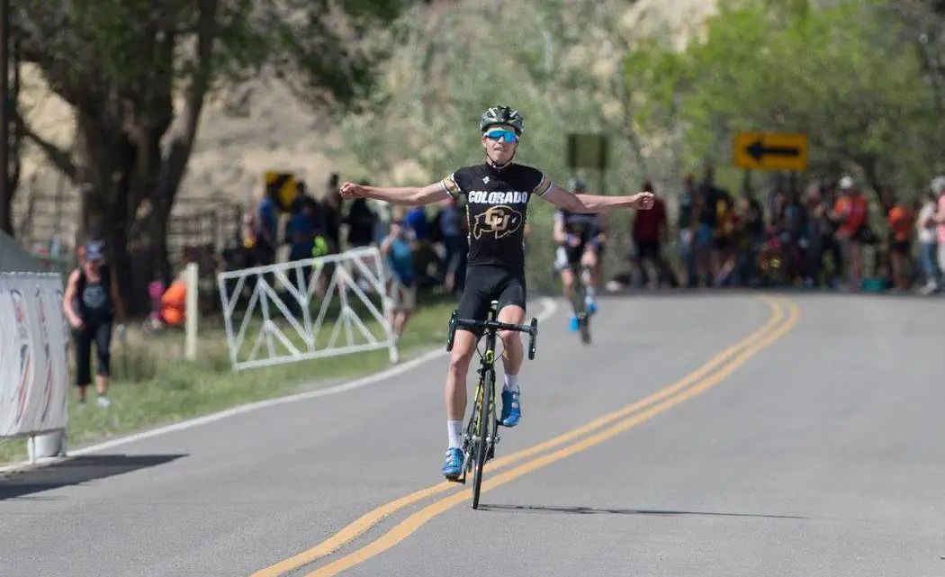 Eric Brunner won his second Collegiate Club title of 2018 in the Nationals road race. photo: Casey Gibson / USA Cycling
